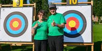 Foto: Eckhard Frerichs / Das Ehepaar Kerstin und Frank Jecke siegte in der Recurve Seniorenklasse.