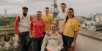 Foto: Team Deutschland / adidas / Max Galys / Deutsche Olympia-Athleten mit Teilen der neuen Team D-Kleidung für Paris.