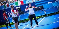 Foto: World Archery / Bei den Olympischen Spielen in Paris 2024 gewannen Michelle Kroppen und Florian Unruh die Silbermedaille im Mixed.
