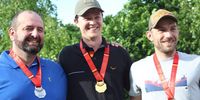 Foto: Martina Brandes / Strahlende Gewinner in der Männerklasse mit v.l. Markus Leibinger, Johannes Kesselstatt und Johannes Unverdorben.