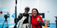 Foto: TeamD / Gewinnt mit dem Luftgewehr Gold im Solo Wettkampf: Theresa Luise Schnell.
