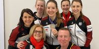 Foto: DSB / Das Pistolen-Erfolgsteam in Kairo v.l.: Monika Karsch, Claudia Verdicchio-Krause, Svenja Berge, Doreen Vennekamp, Thomas Zerbach, Sandra Reitz und Michelle Skeries.