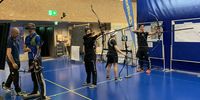 Foto: Blankenfelde / Das Blankenfelder Bundesliga-Team bereitete sich u.a. im World Archery Centre in Lausanne auf die Saison vor.