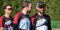 Foto: Turkisharcheryteam / Klares Ziel: Die deutschen Recurve-Männer, hier Moritz Wieser, Florian Unruh und Felix Wieser (v.l.) wollen in Lilleshall den Quotenplatz für die European Games gewinnen.