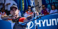 Foto: World Archery / Moritz Wieser verfehlte beim Weltcup in Antalya knapp seine erste Einzel-Medaille auf der Tour.